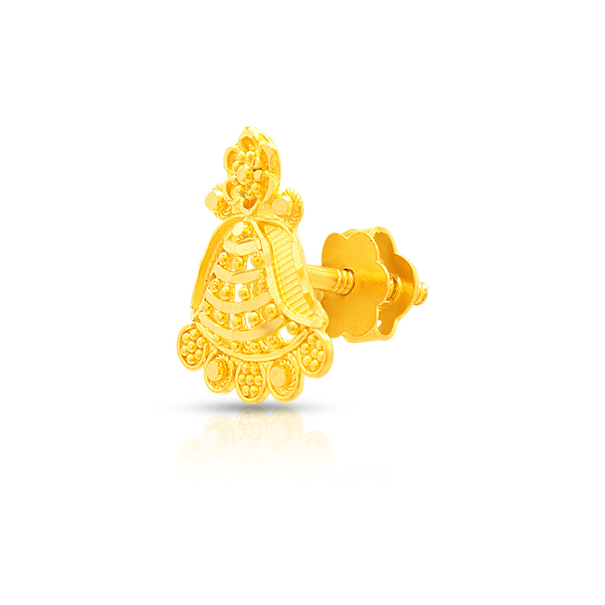 Regal Glow 22K Gold Studs