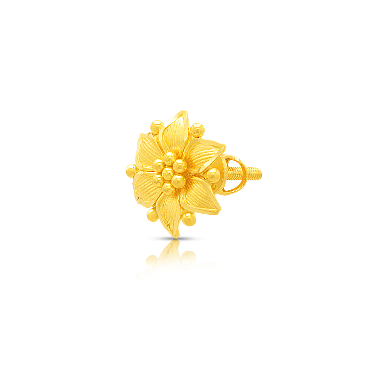 Mesmeric Daisy 22K Gold Studs