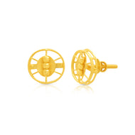 Serene Glow 22K Gold Studs