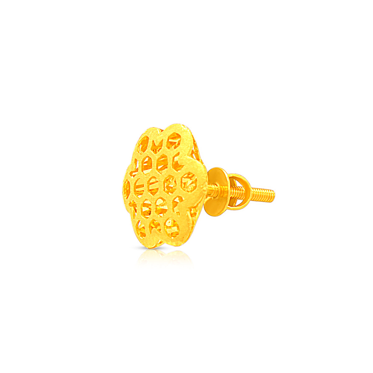 Luxuriant Blossom 22K Gold Studs