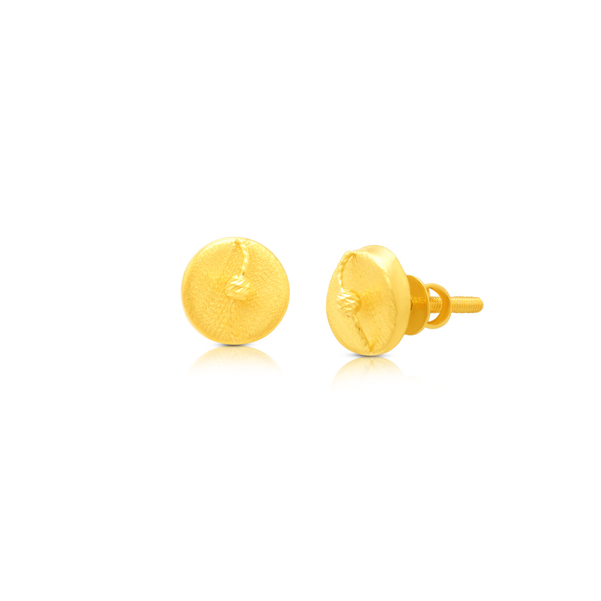 Dainty Modest 22K Gold Studs