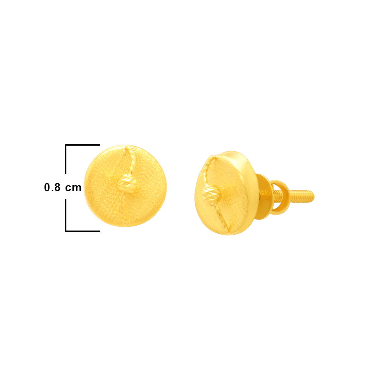 Dainty Modest 22K Gold Studs