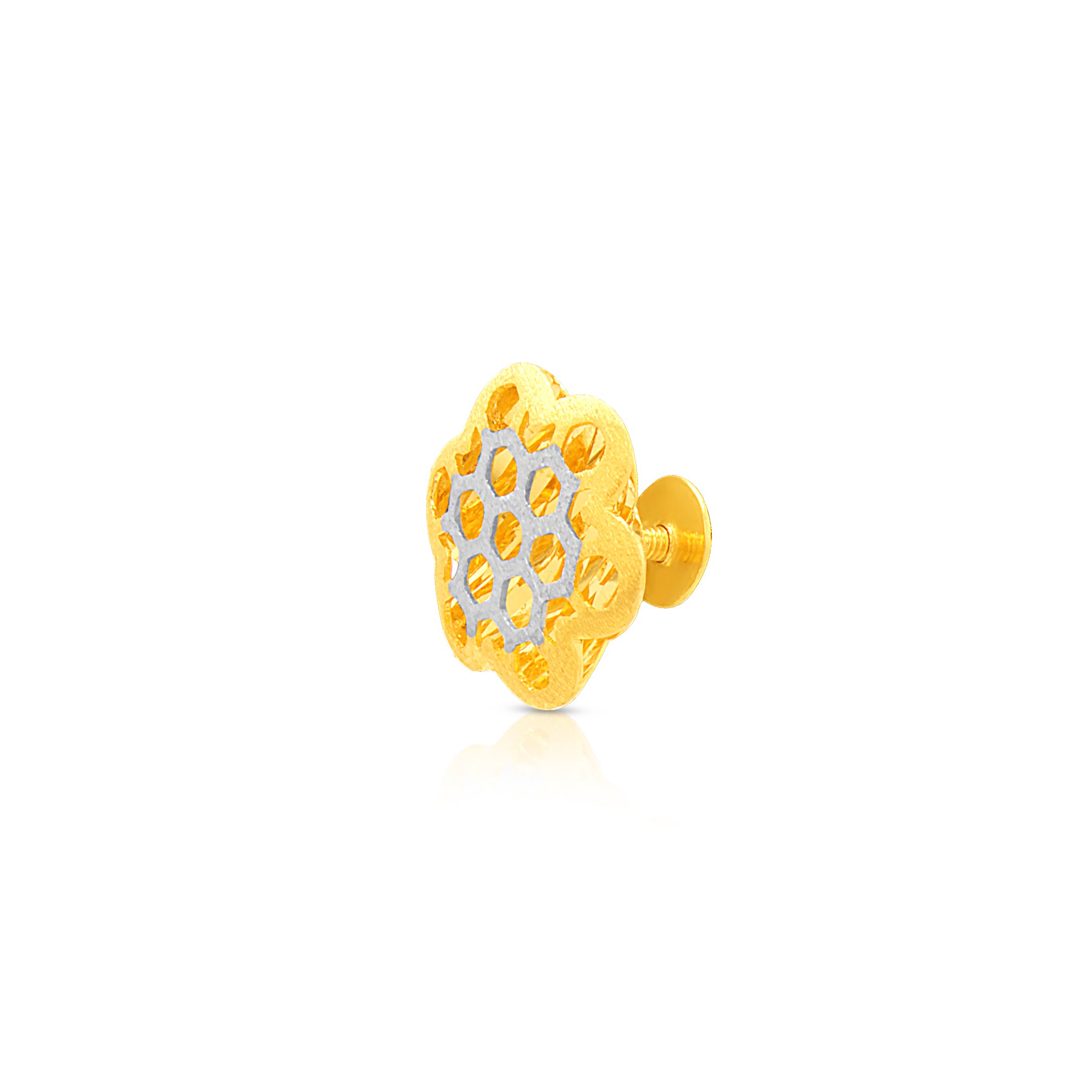 Soft Blossom Grace 22K Gold Studs