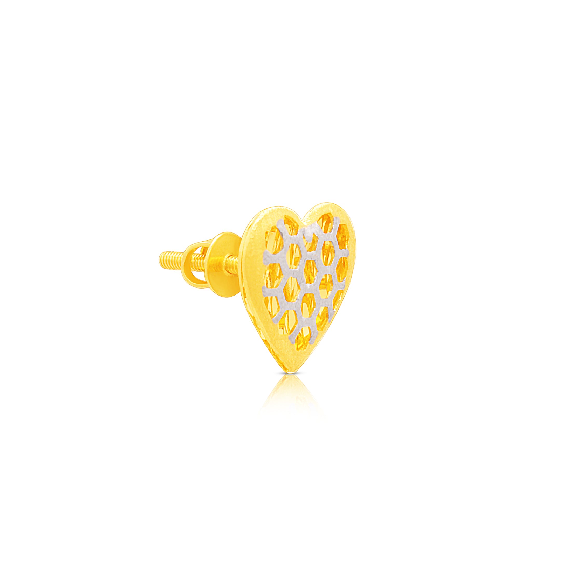 Delicate Love 22K Gold Studs