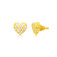 Gleaming Affection 22K Gold Studs
