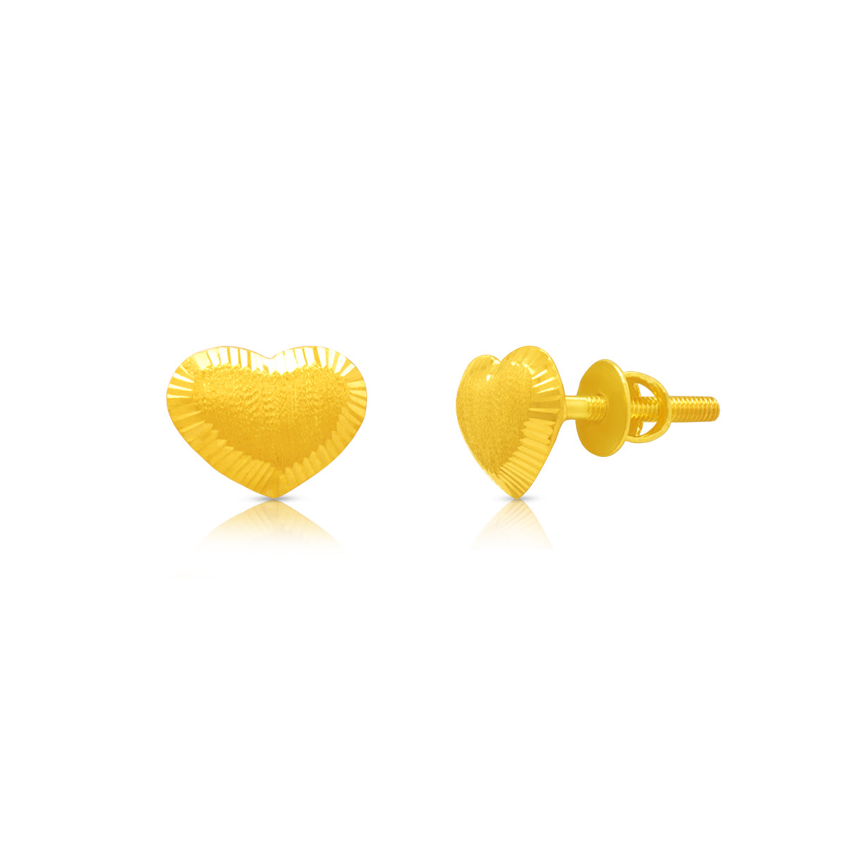 Dainty Lustrous 22K Gold Studs