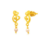 Enigmatic Essence 22K Gold Danglers