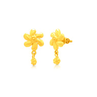 Dainty Daisy Grace 22K Gold Danglers