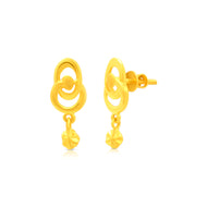 Novel and Minimal Shine 22K Gold Danglers