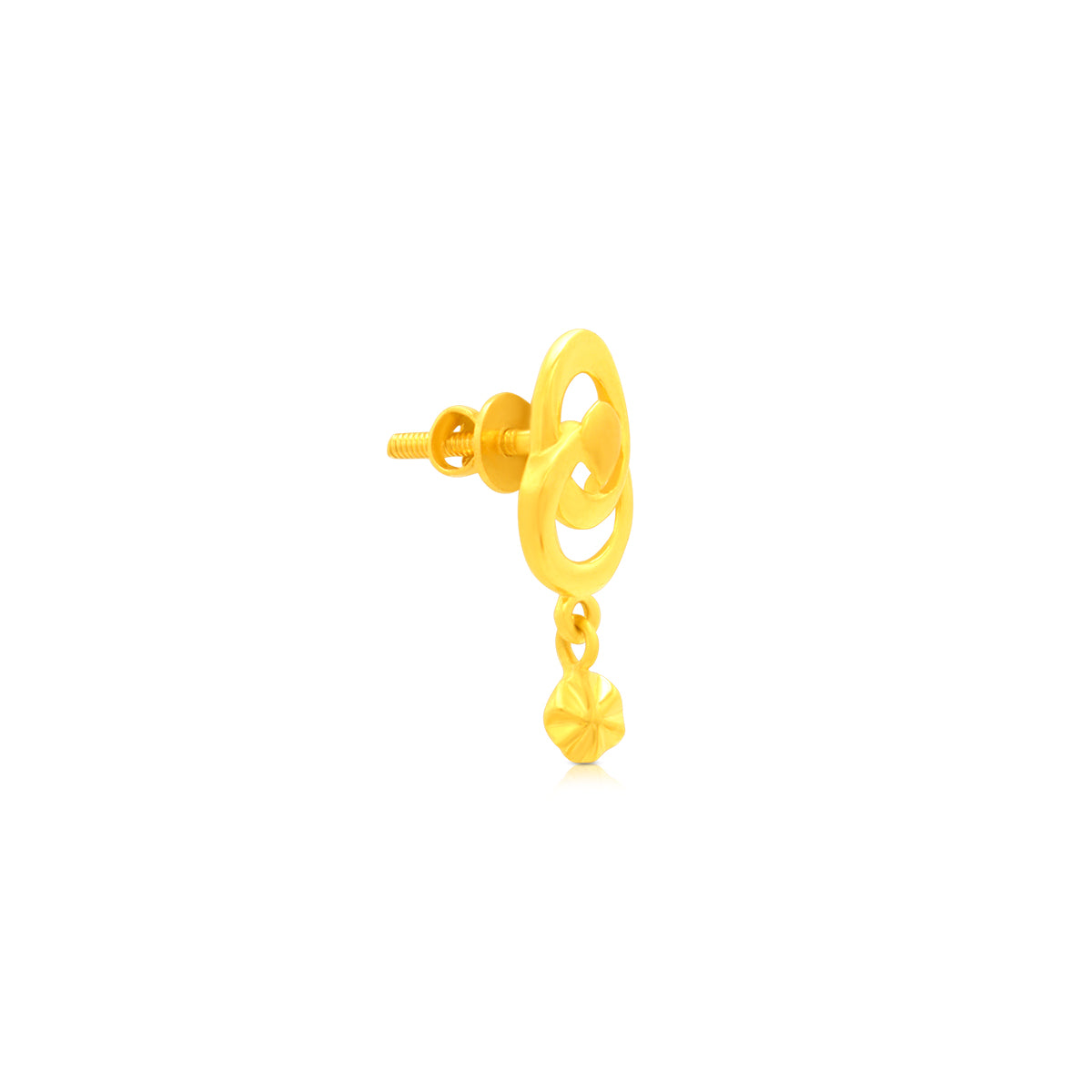 Novel and Minimal Shine 22K Gold Danglers
