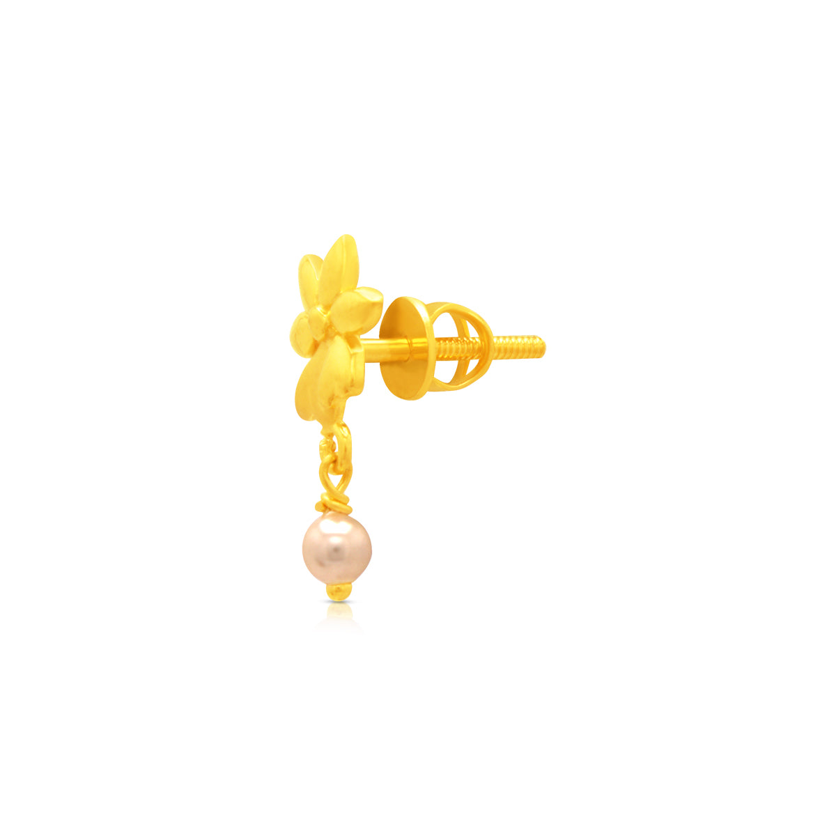 Dainty Glow Daisy 22K Gold Danglers