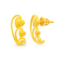 Blooming Hearts 22K Gold Earrings