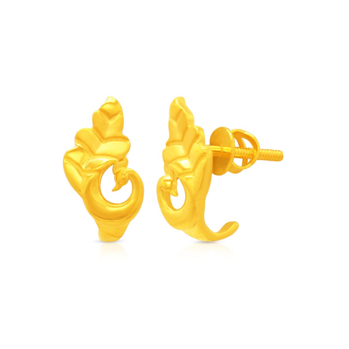 Brilliant Charm 22K Gold Studs