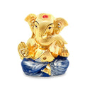 Divine Grace Golden Silver Lord Ganesha Statue