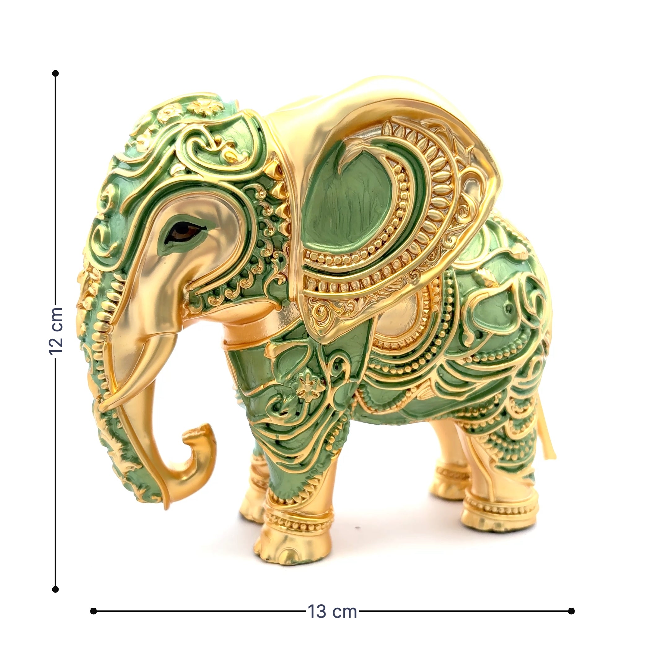 Artistic Elegance Silver Elephant Statue