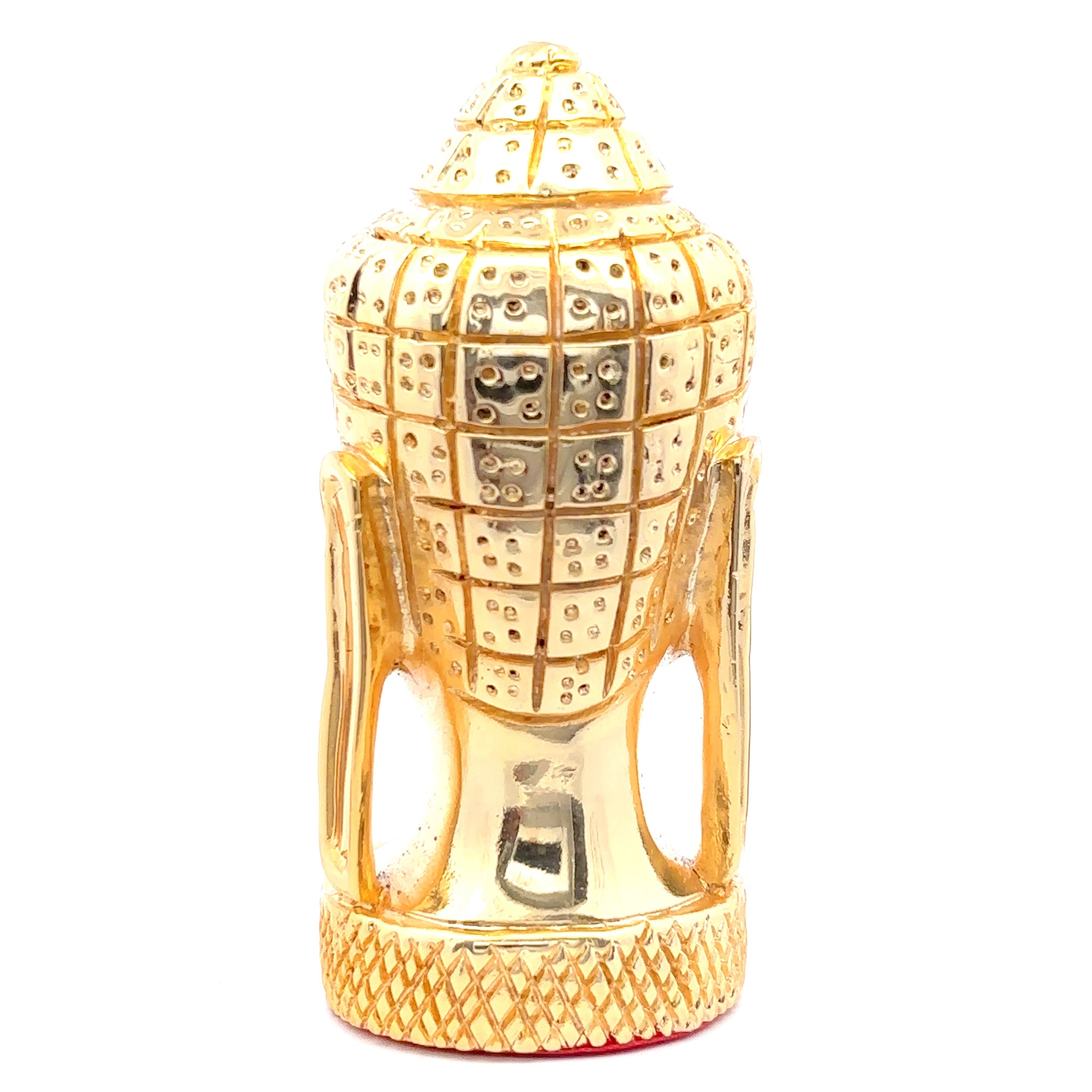Ethereal Embrace Golden Silver Lord Buddha Statue