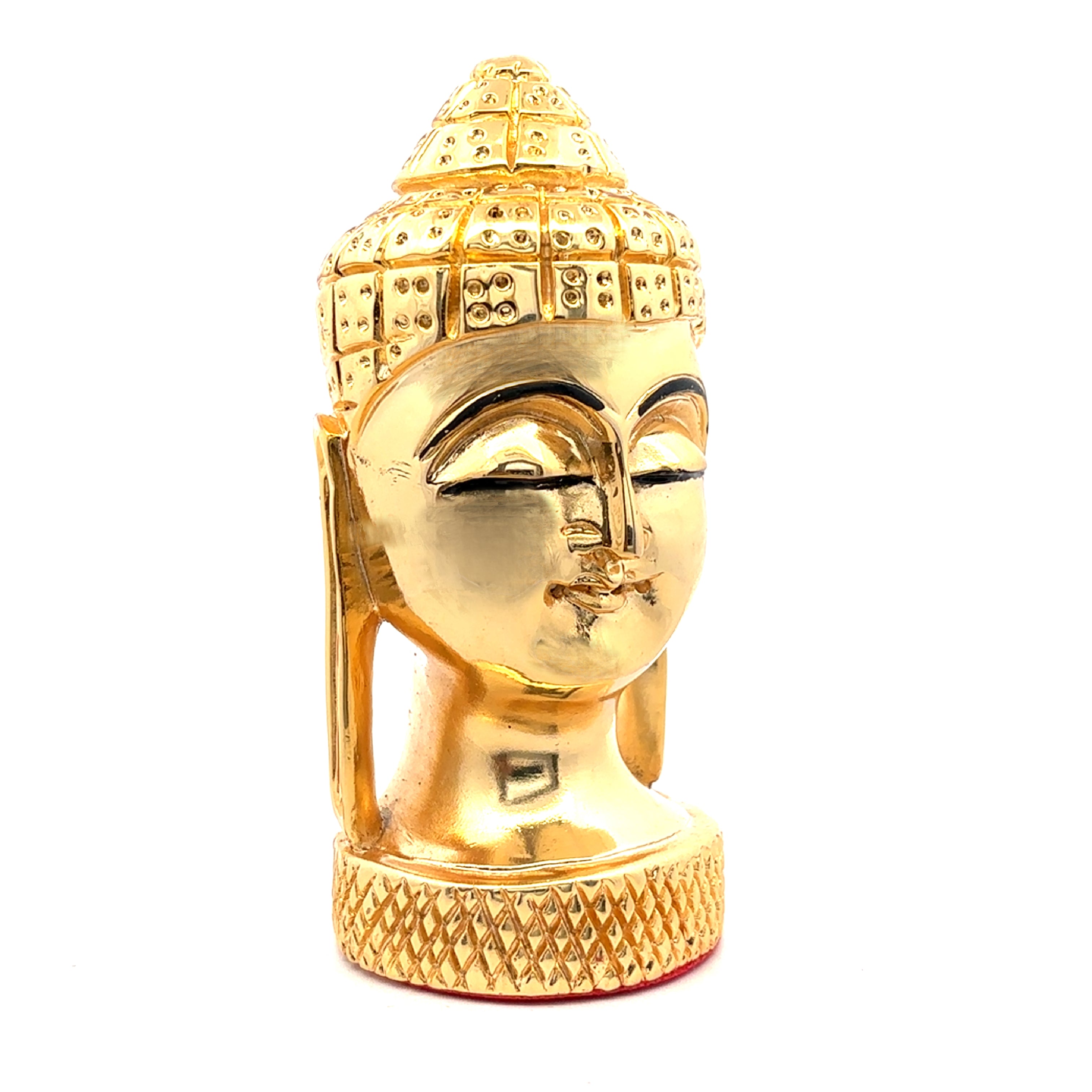Ethereal Embrace Golden Silver Lord Buddha Statue