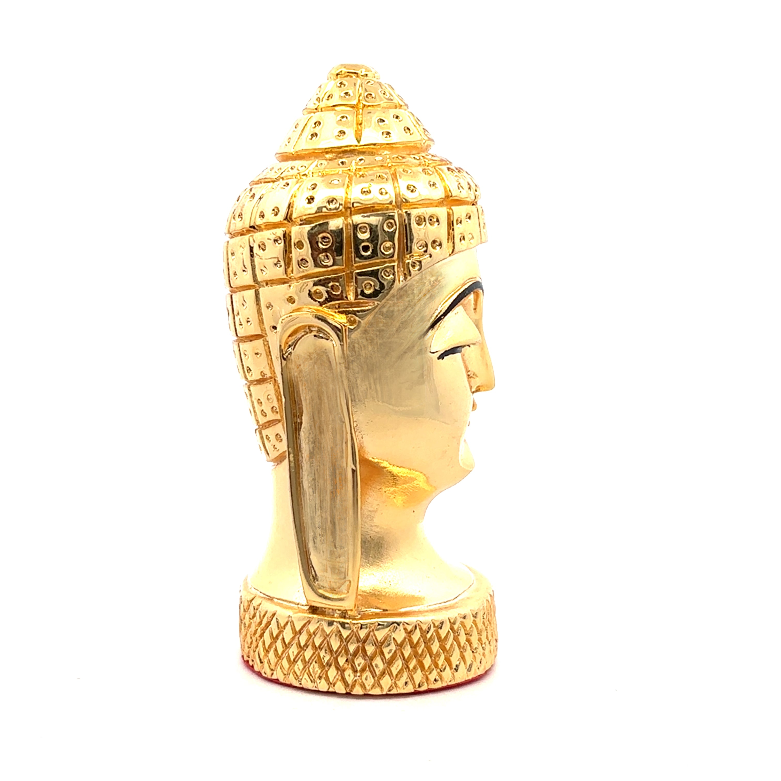 Ethereal Embrace Golden Silver Lord Buddha Statue