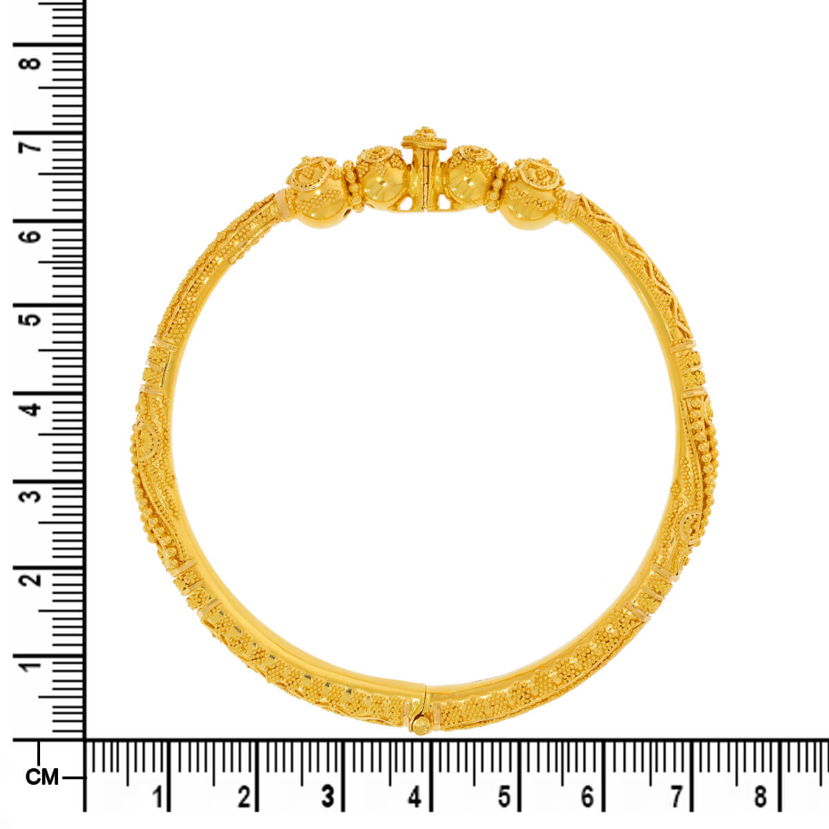 Lustrous Bloom Gold Bangle