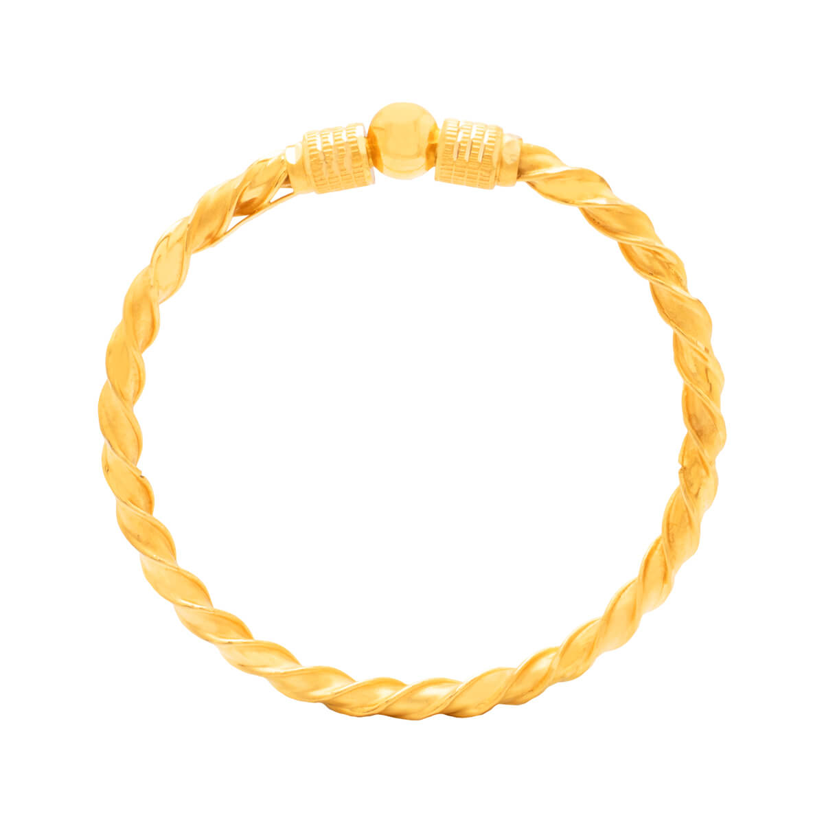 Elegant Gold Lash Motif Bangle