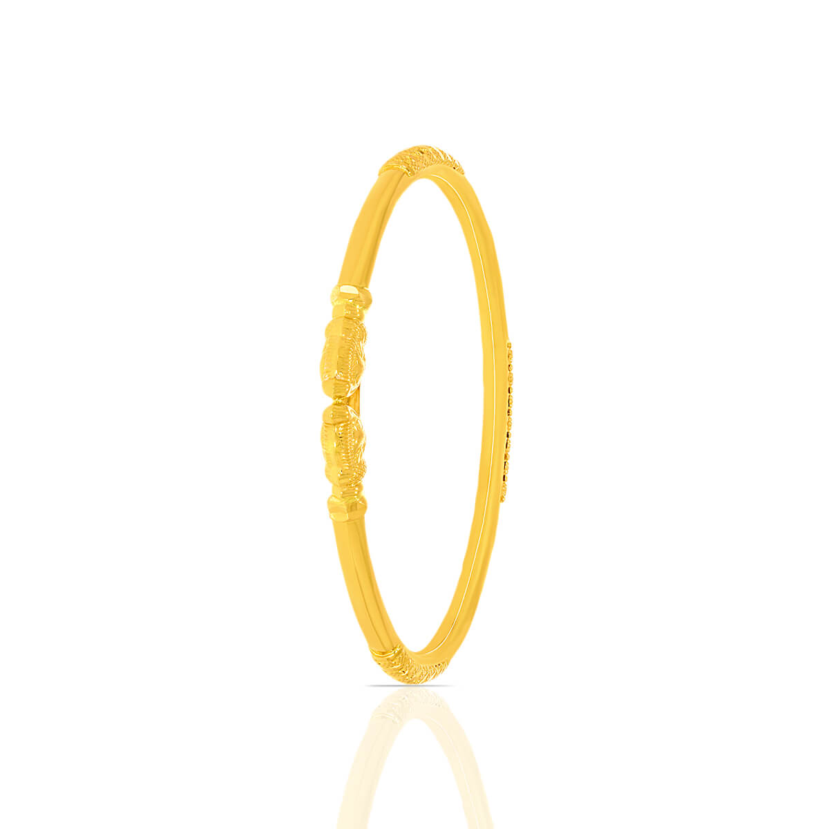 Slender Polished Gold Bangle