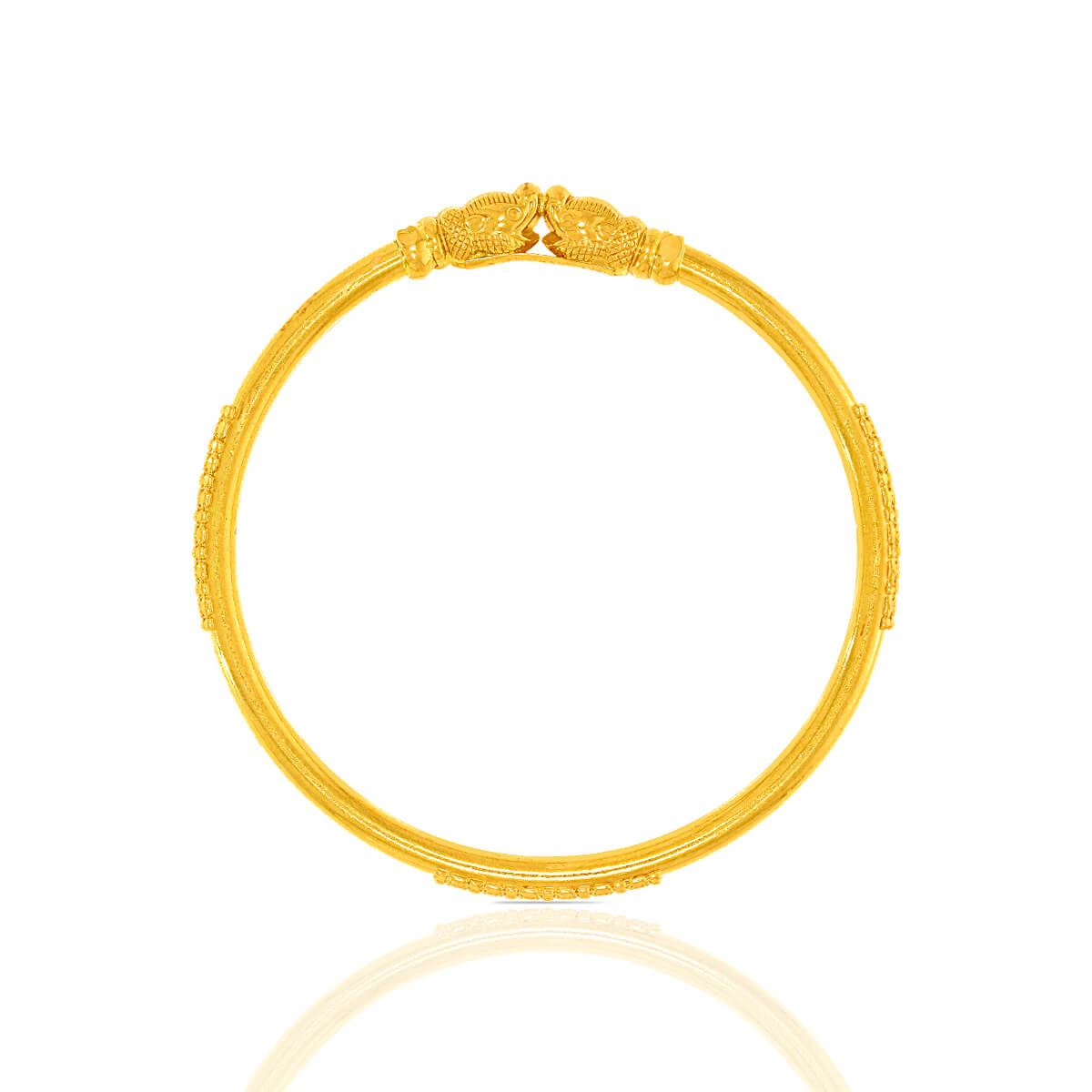 Gleaming Charm Gold Bangle