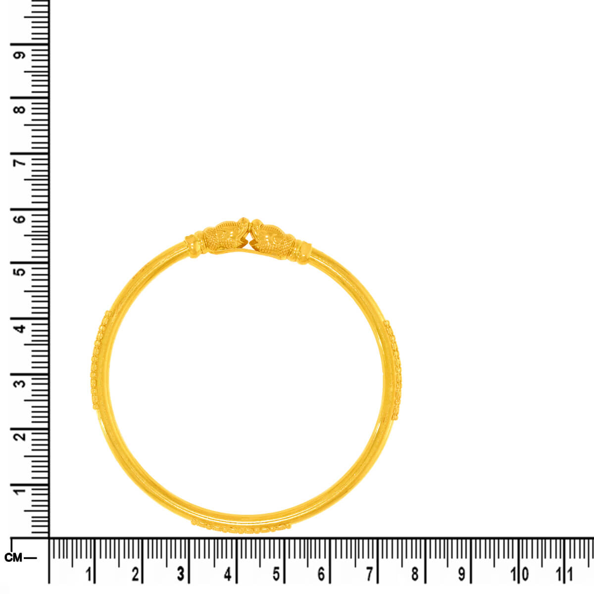 Gleaming Charm Gold Bangle