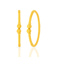 Gold Bangle with Glowing Charm