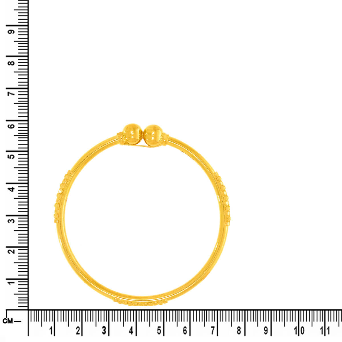 Gold Bangle with Glowing Charm