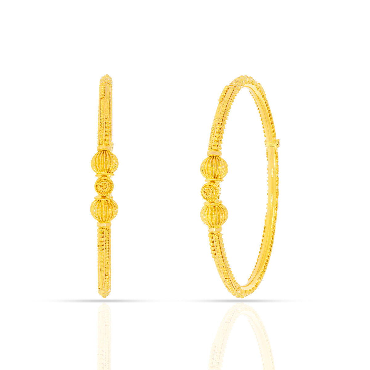 Timeless Brilliance Gold Bangles