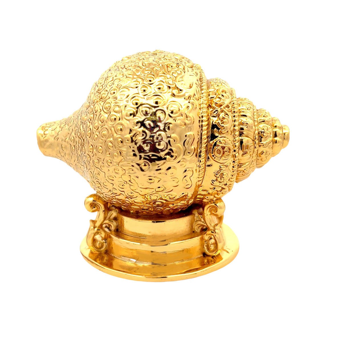 Golden Lord Ganesha Shankh Idol