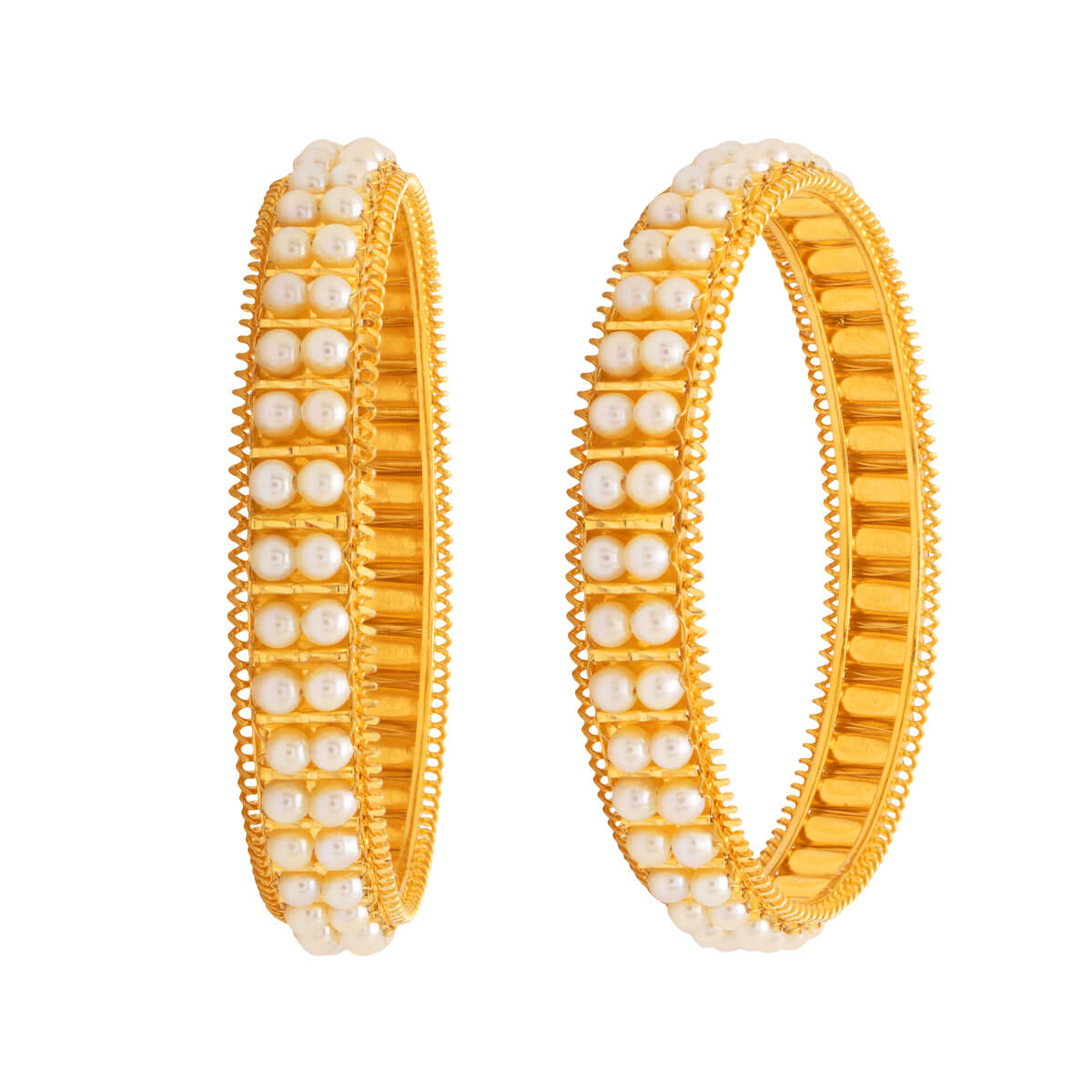 Graceful White Gold Bangle