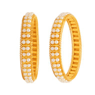 Graceful White Gold Bangle