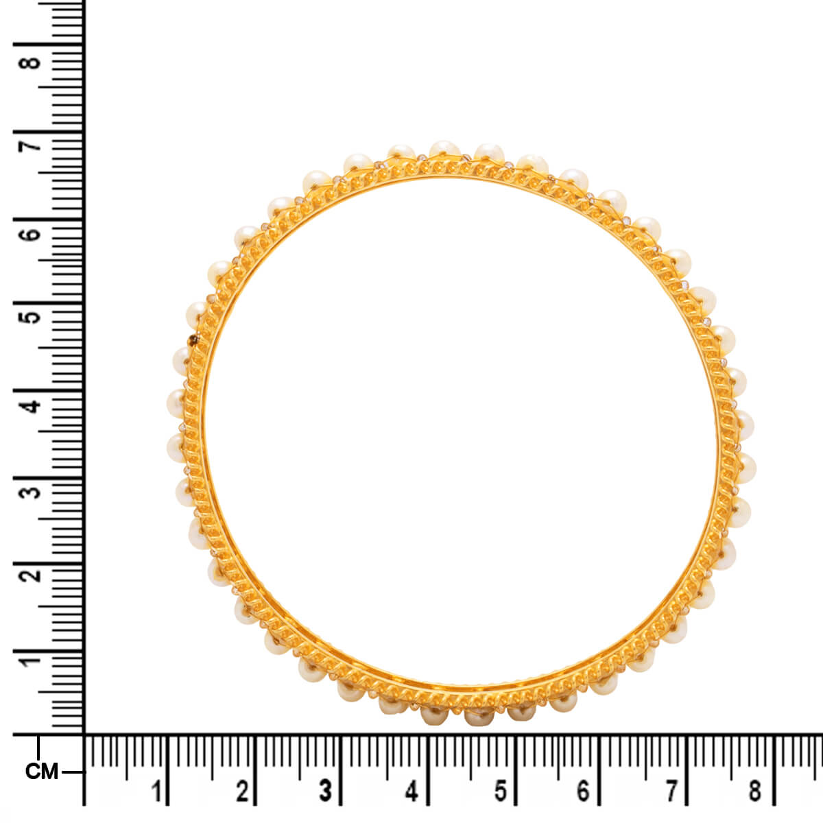 Graceful White Gold Bangle