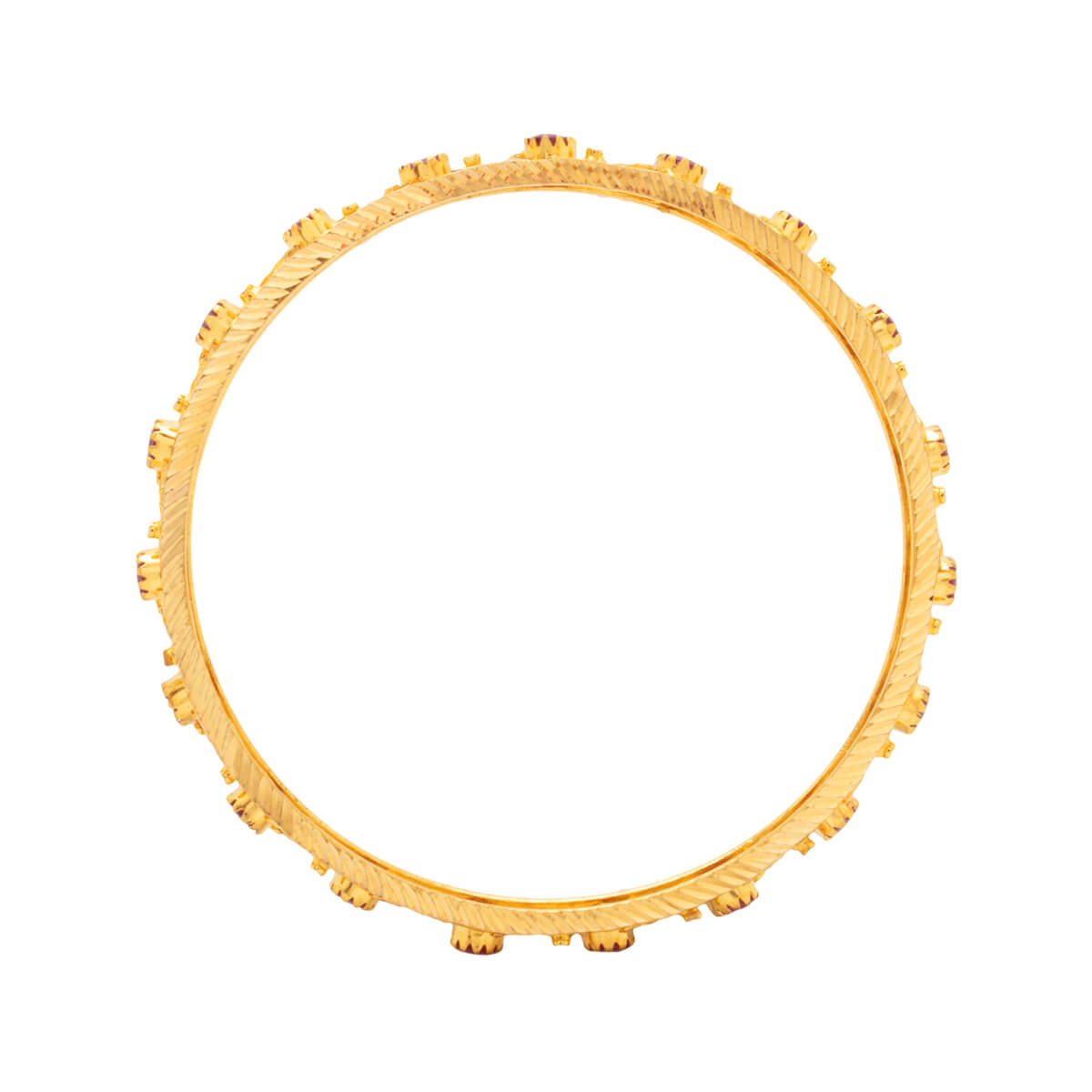 Red Radiance Gold Bangle