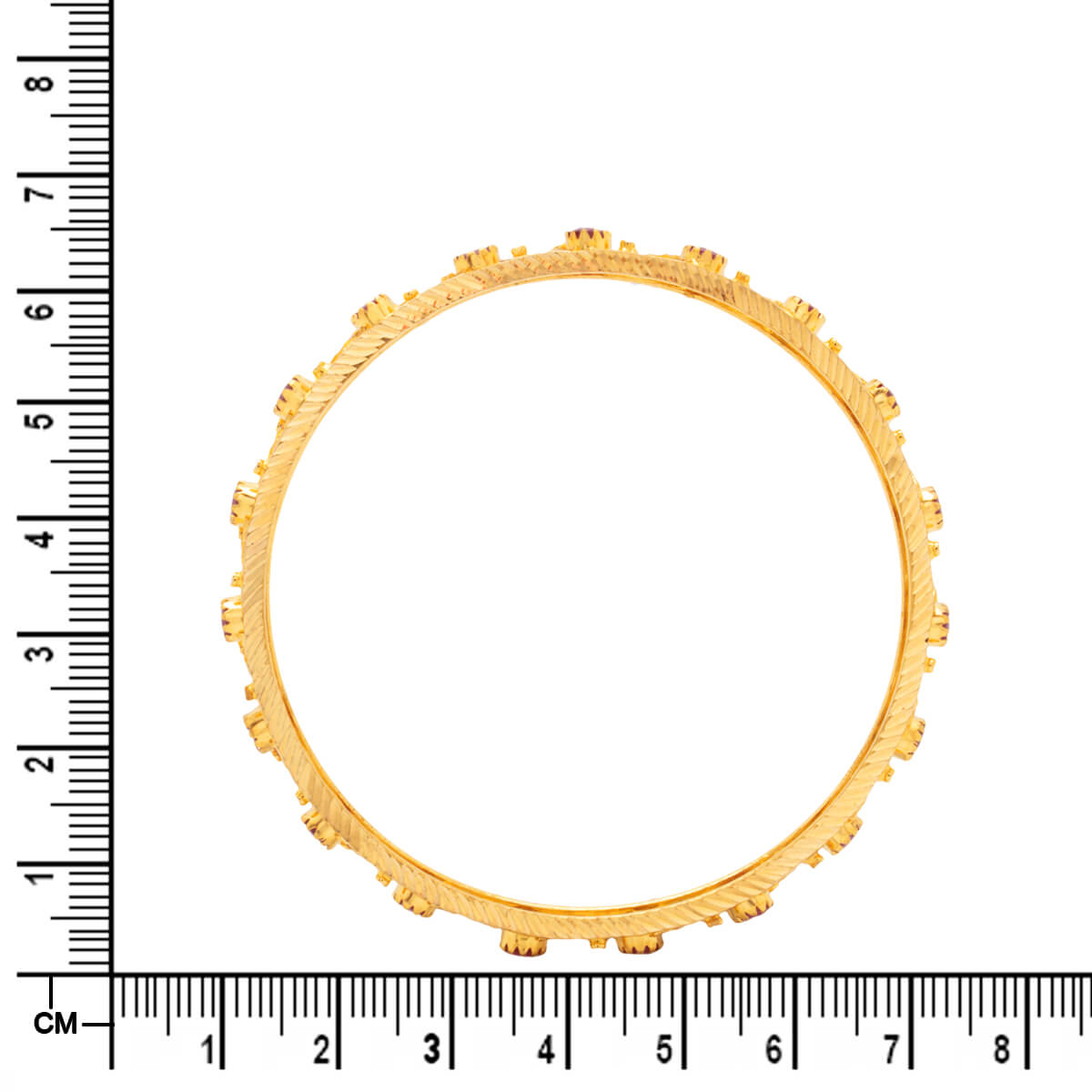 Red Radiance Gold Bangle