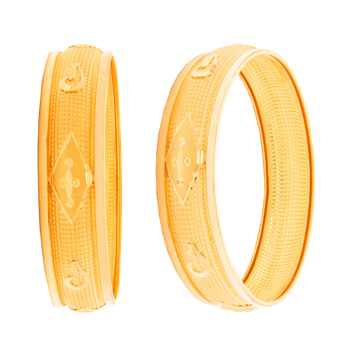 Gold Bangles with Vintage Vibrance