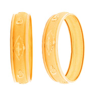 Gold Bangles with Vintage Vibrance