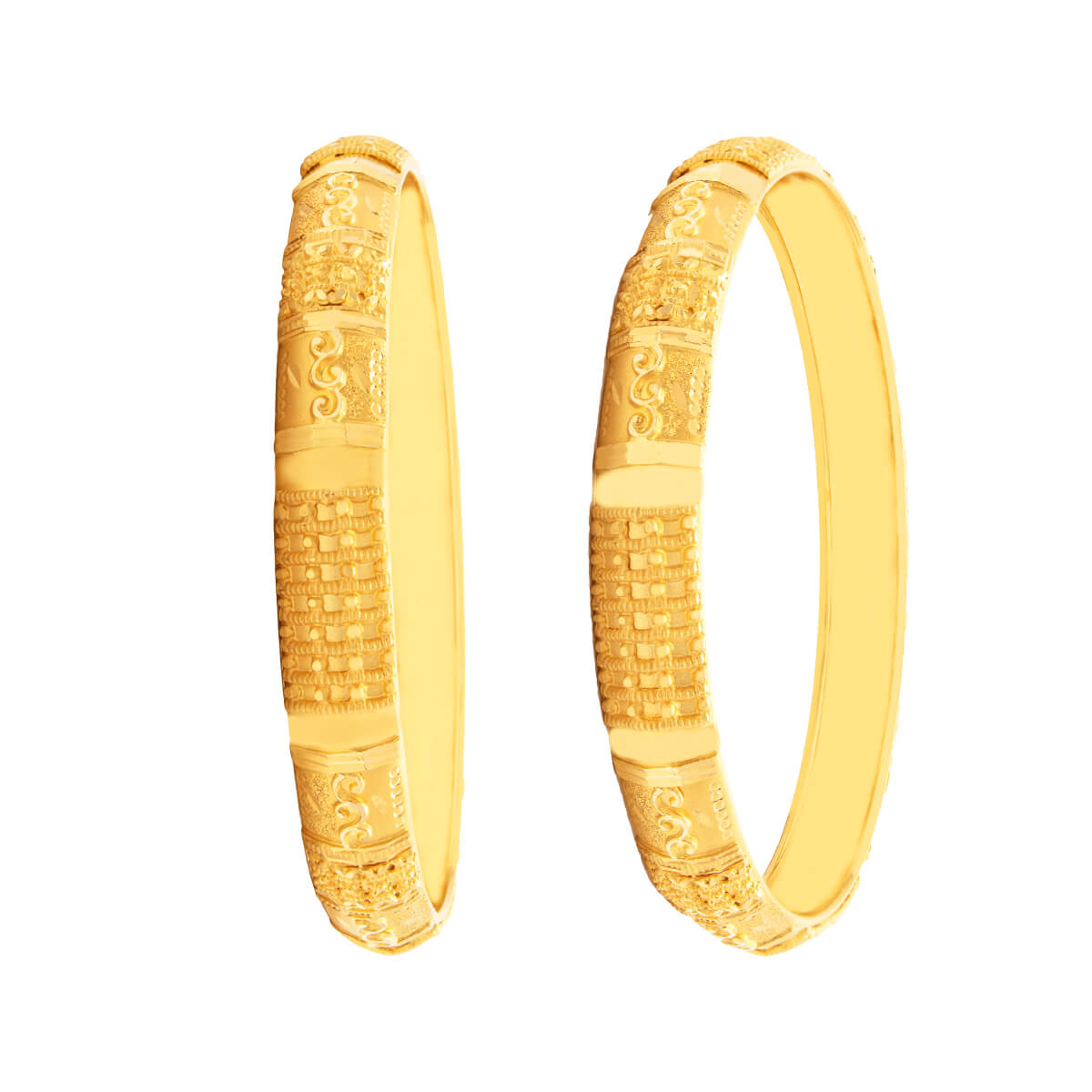 Radiating Charm Gold Bangle