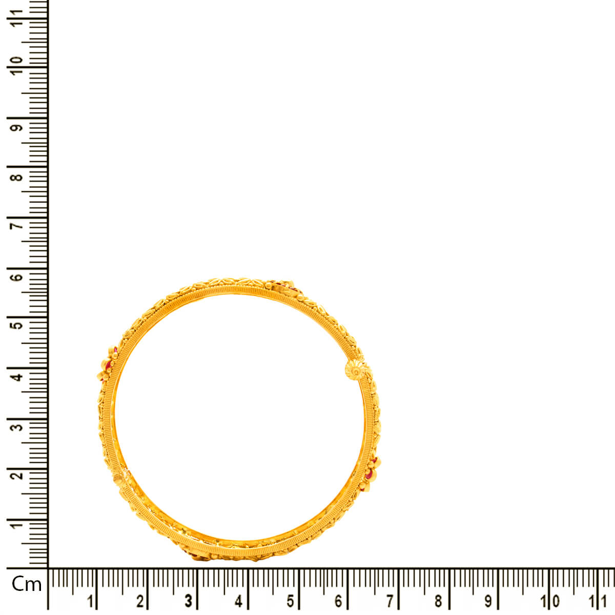 Majestic Bloom Gold Bangle