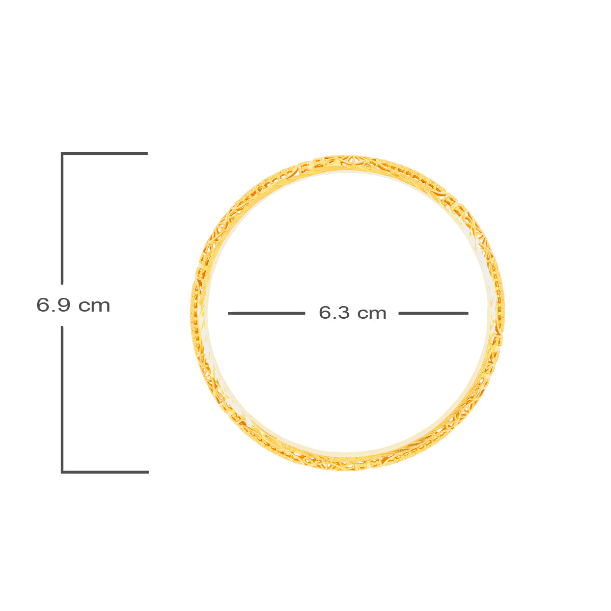 Exquisitie Marvel Gold Bangle