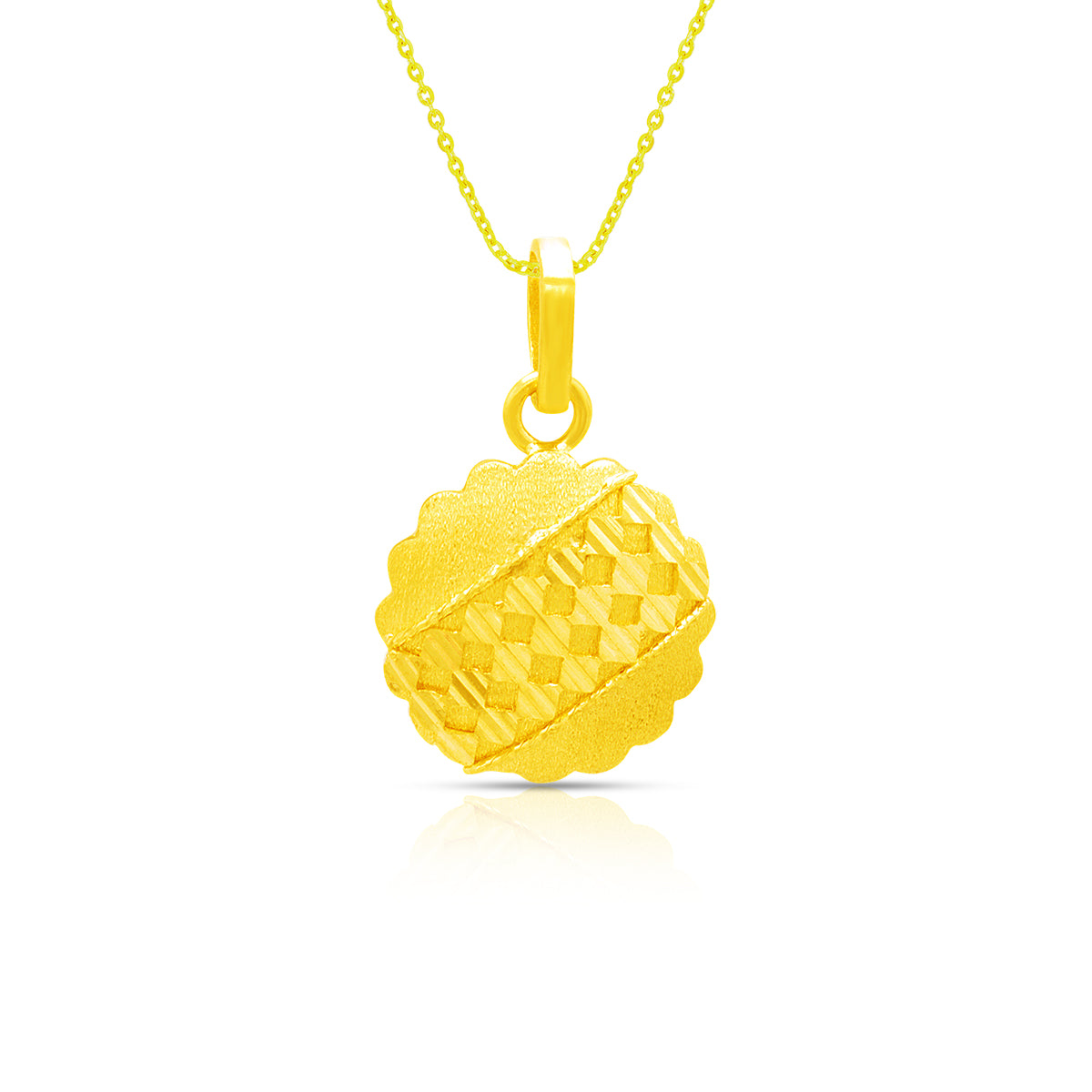 Blooming Grace 22K Gold Pendant