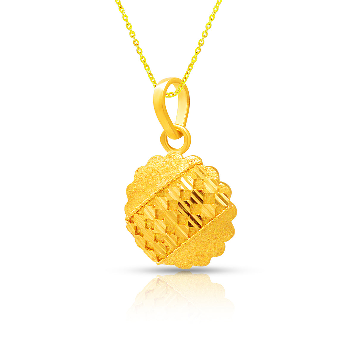 Blooming Grace 22K Gold Pendant
