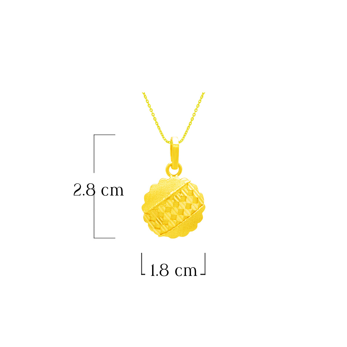 Blooming Grace 22K Gold Pendant