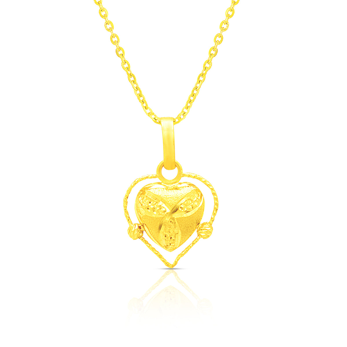 Luxurious Glow 22K Gold Pendant