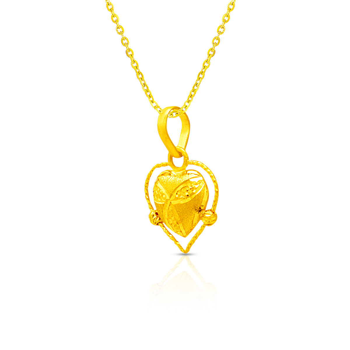 Luxurious Glow 22K Gold Pendant