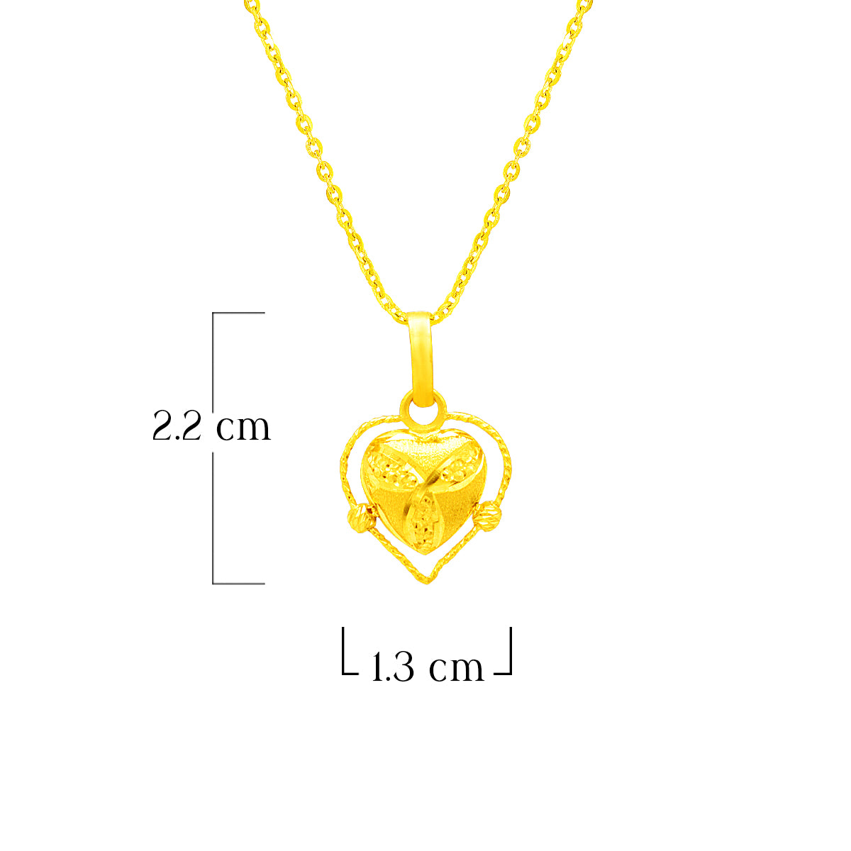 Luxurious Glow 22K Gold Pendant