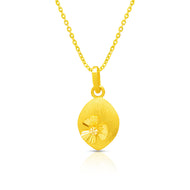 Floral Whisper Gold Pendant 22K