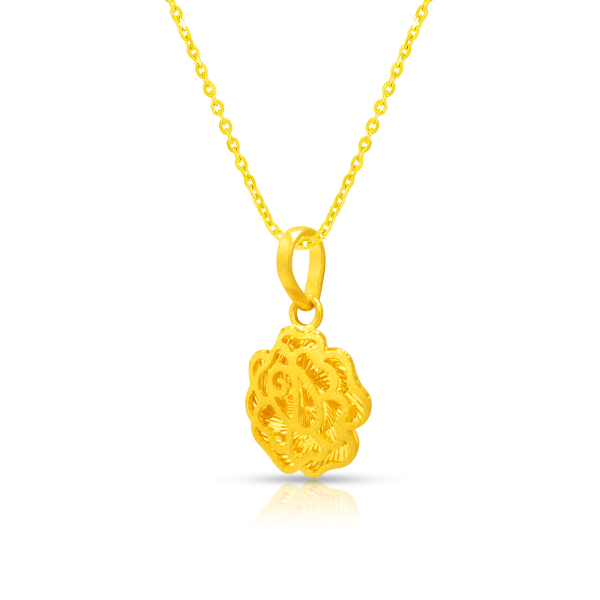 Golden Bloom Gold Pendant 22K