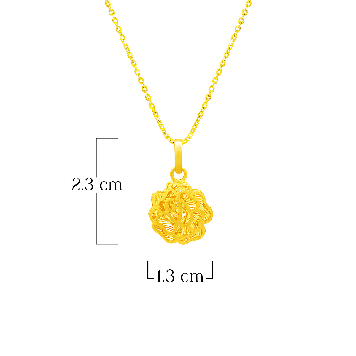 Golden Bloom Gold Pendant 22K